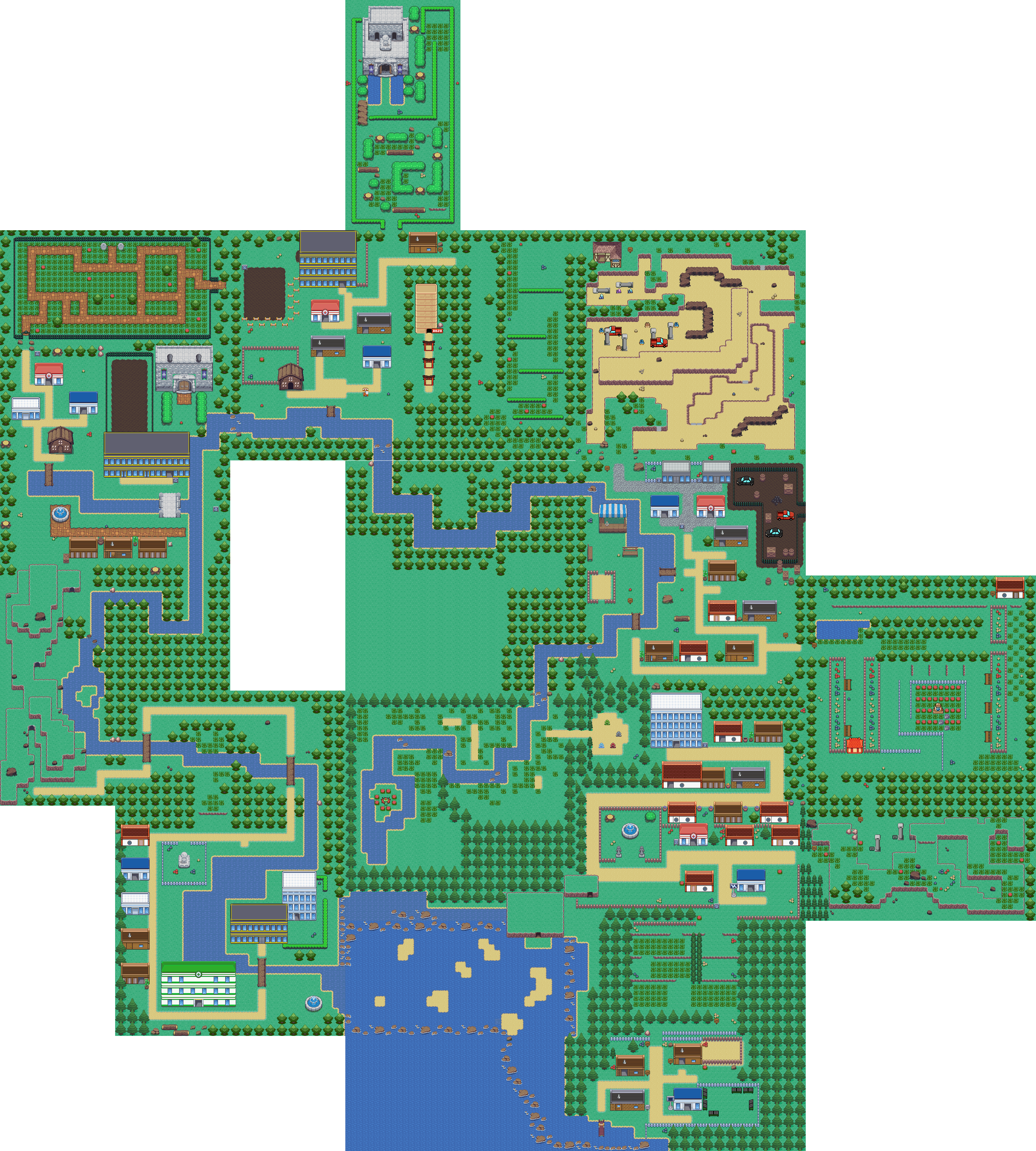 The full Tuxemon map.