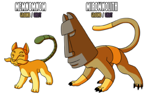 Fakemon commission sanglorian cats with head t by mtc studio-da6mz4e.png